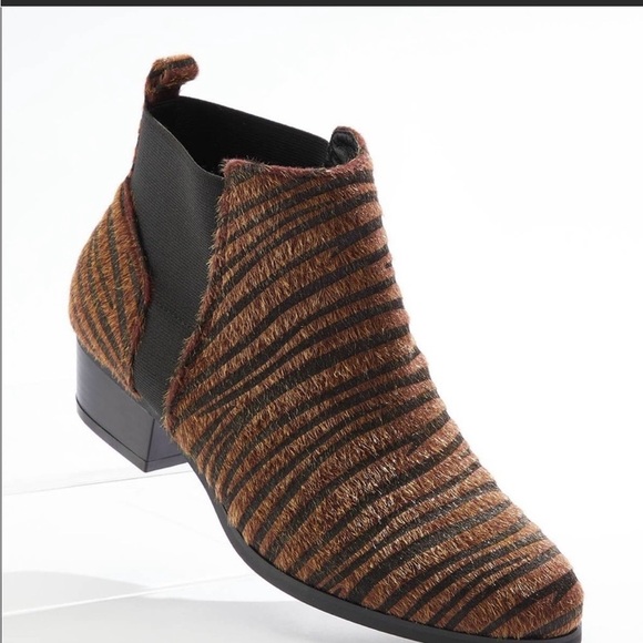 Cato Tiger Stripe Fur Ankle Bootie - Picture 1 of 6